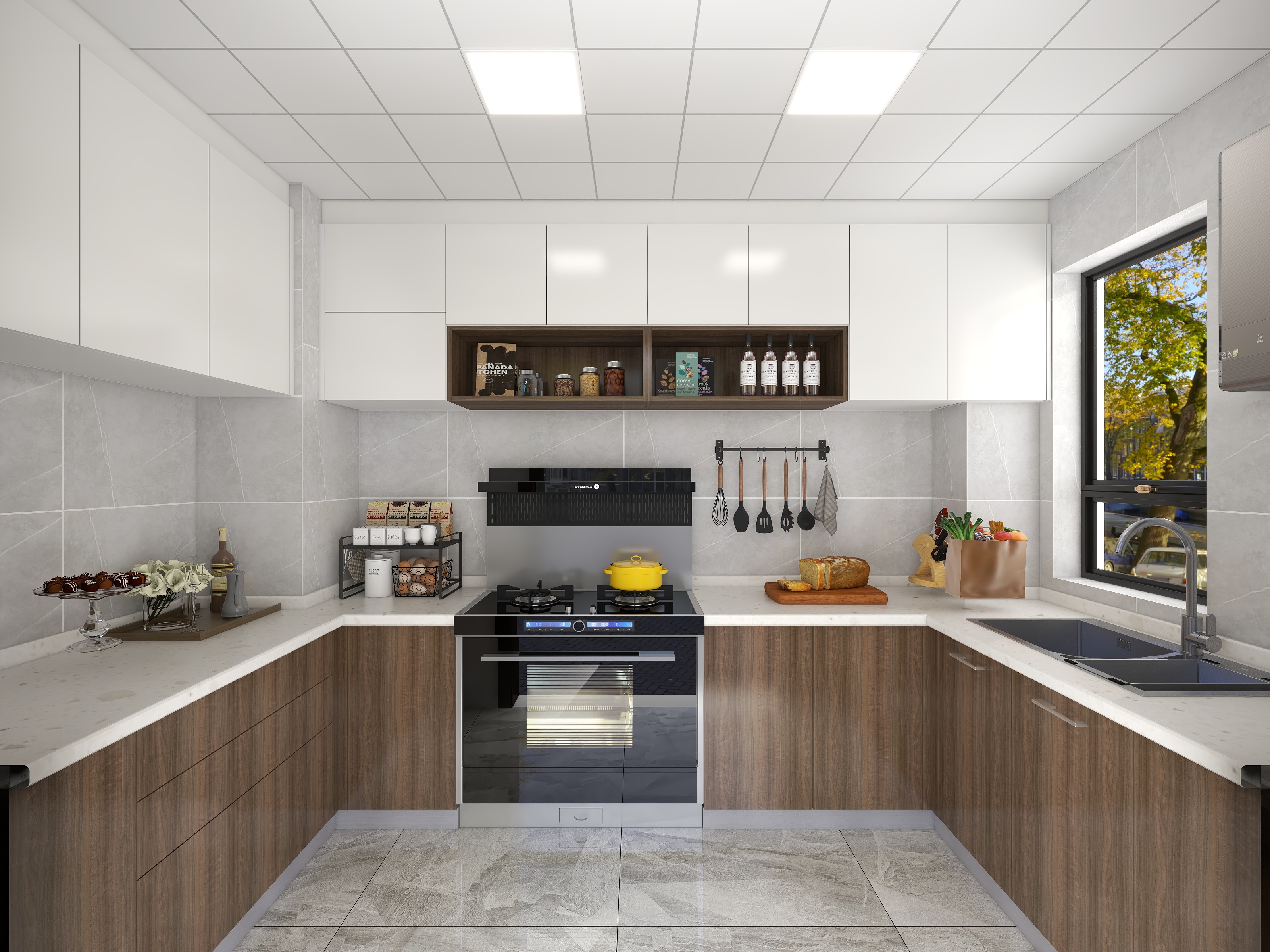 兔宝宝全案设计师-张杰-新惠华府-厨房-装修设计方案