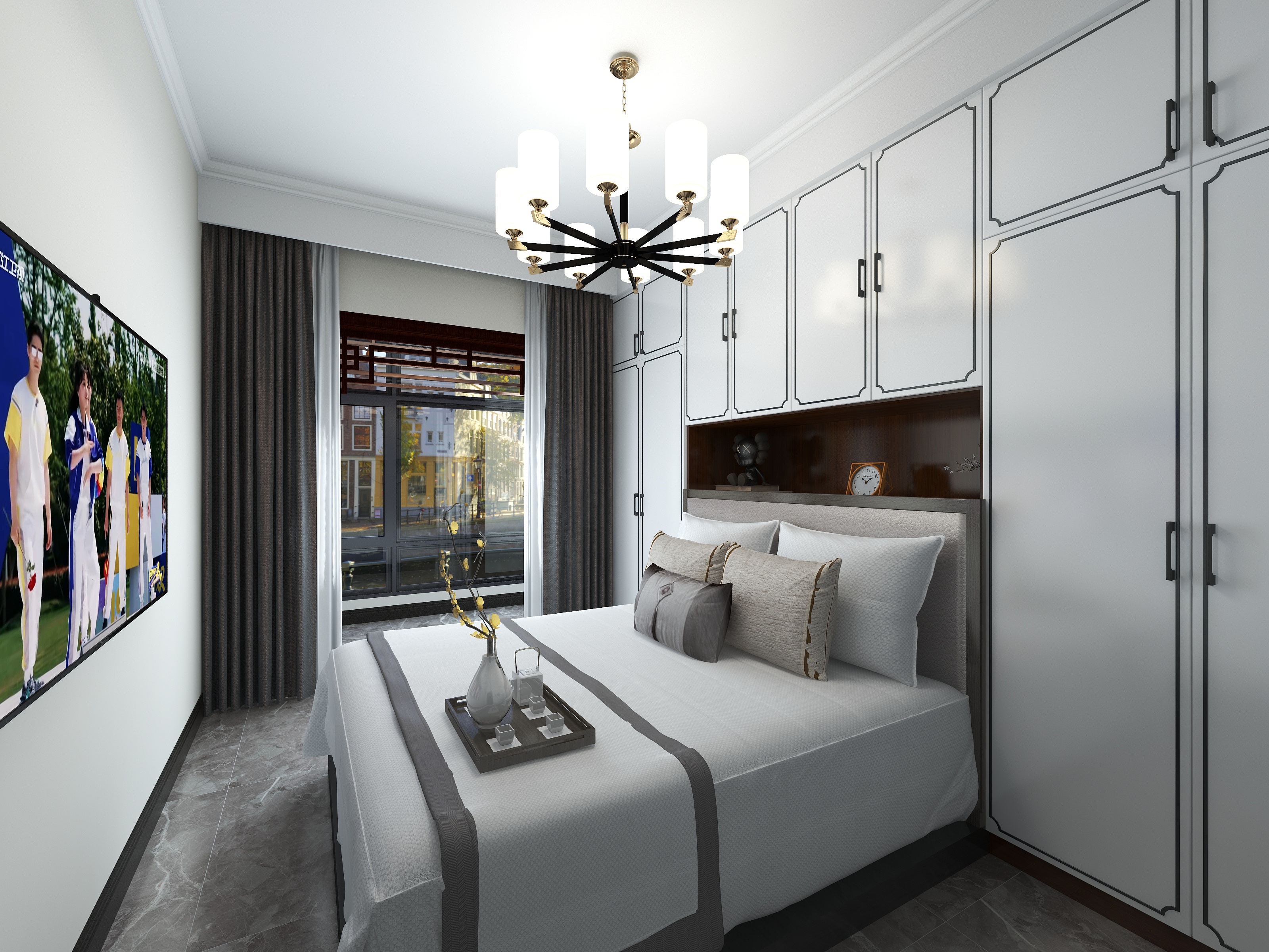 壹997-110平三居室新中式-装修设计方案