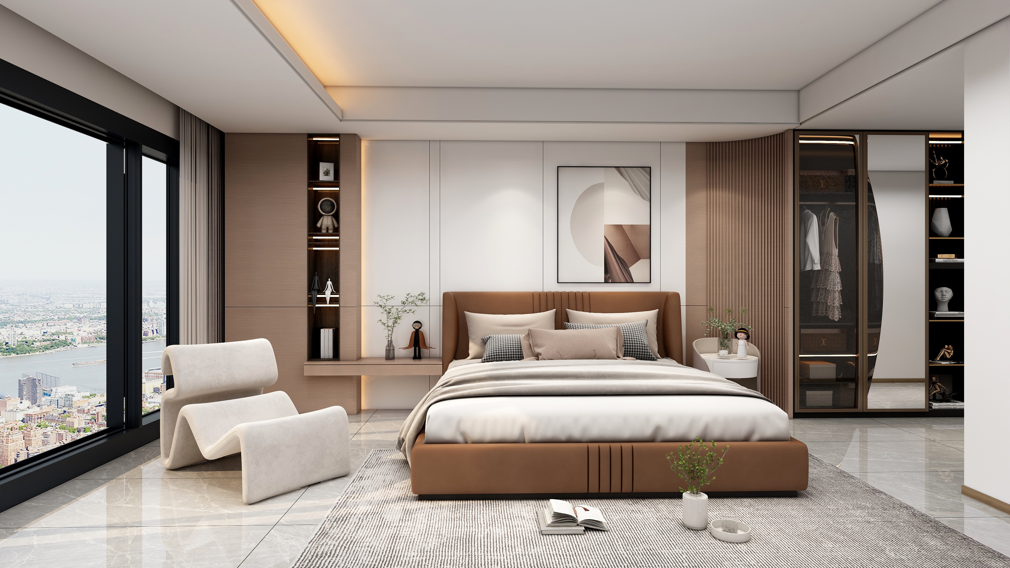 馒头跟米饭-现代主卧（卤蛋）-装修设计方案