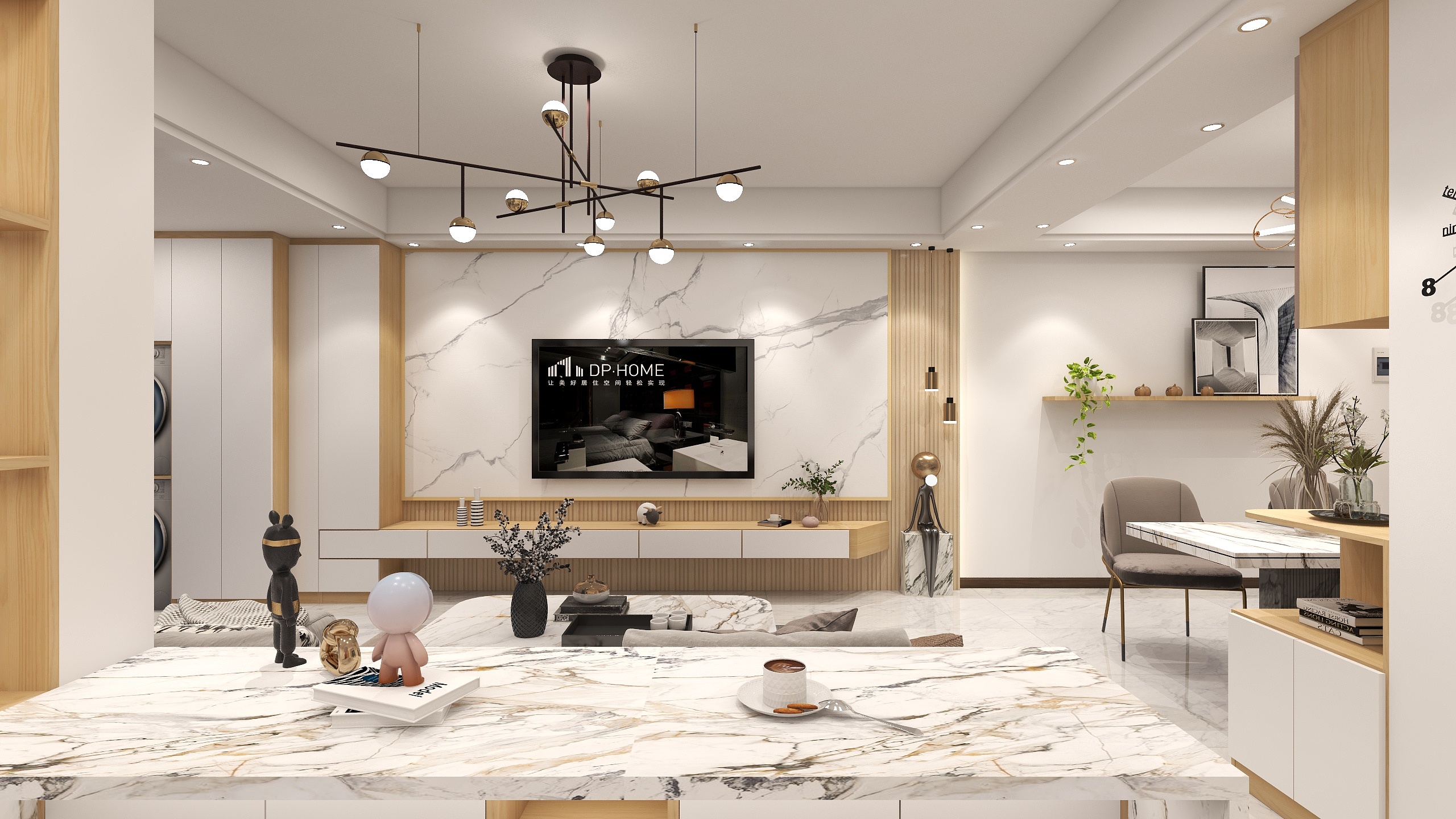 沫凡设计_周生-日式原木-3房2卫1厨-C-装修设计方案