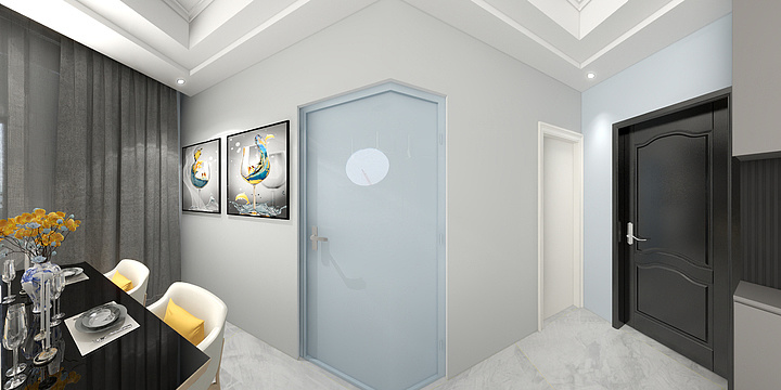 慕创设计工作室-瑞和园89.50㎡B户型3室2厅1卫-装修设计方案