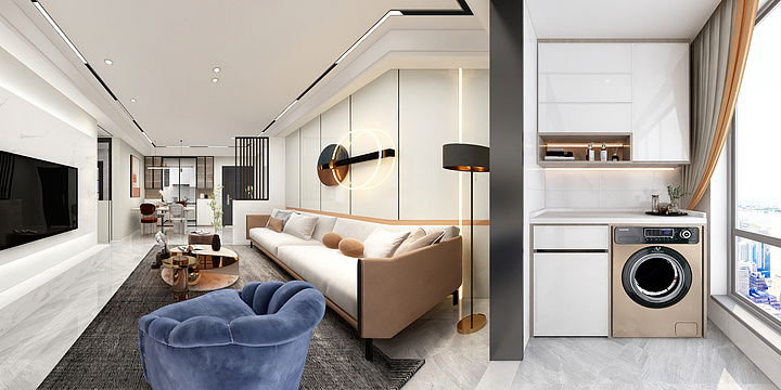 艺品装饰设计-状元成|徐美女雅居|现代无主灯风格设计方案-装修设计方案