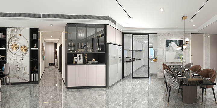 徐明坤-李总豪宅轻奢风-装修设计方案