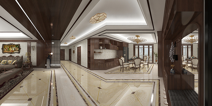 程树德-会天下301.09平米-装修设计方案