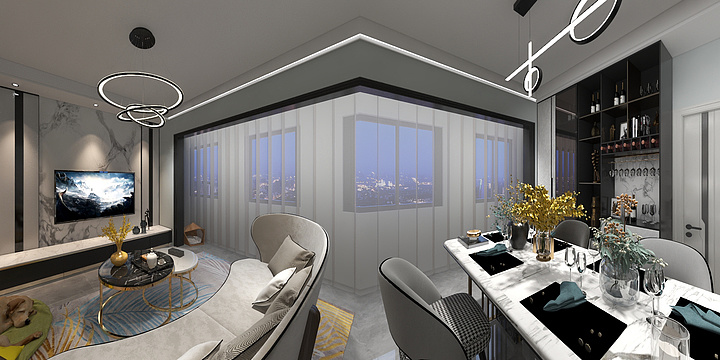 弘宽广也II品容物也-瑞和园89.50㎡B户型3室2厅1卫-装修设计方案