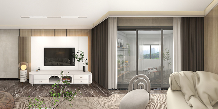 春告嶋-（春嶋）60平混搭-装修设计方案