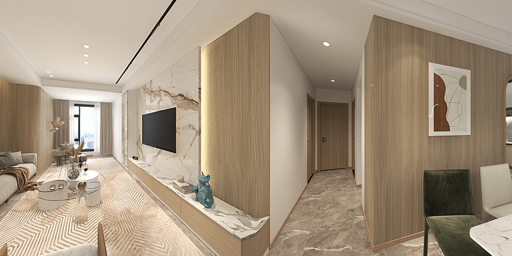 安定饰家装饰设计工程有限公司-中煤和悦府2、4栋B3  123㎡样板间设计-装修设计方案