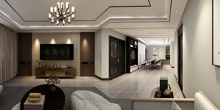 九星设计-豪宸府120.dwg-装修设计方案