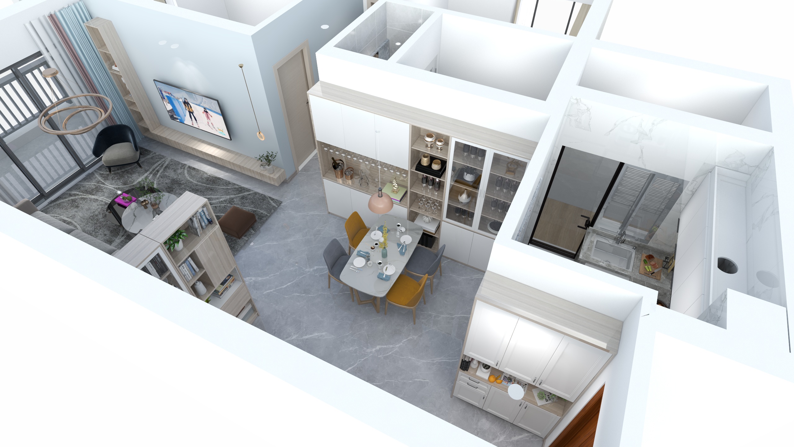 名居装饰dmGQ-锦绣山河那片海(建设中)-装修设计方案