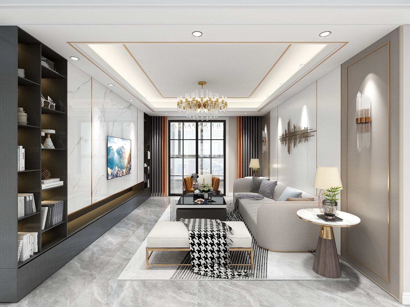 设计--许-140平米现代轻奢风-装修设计方案