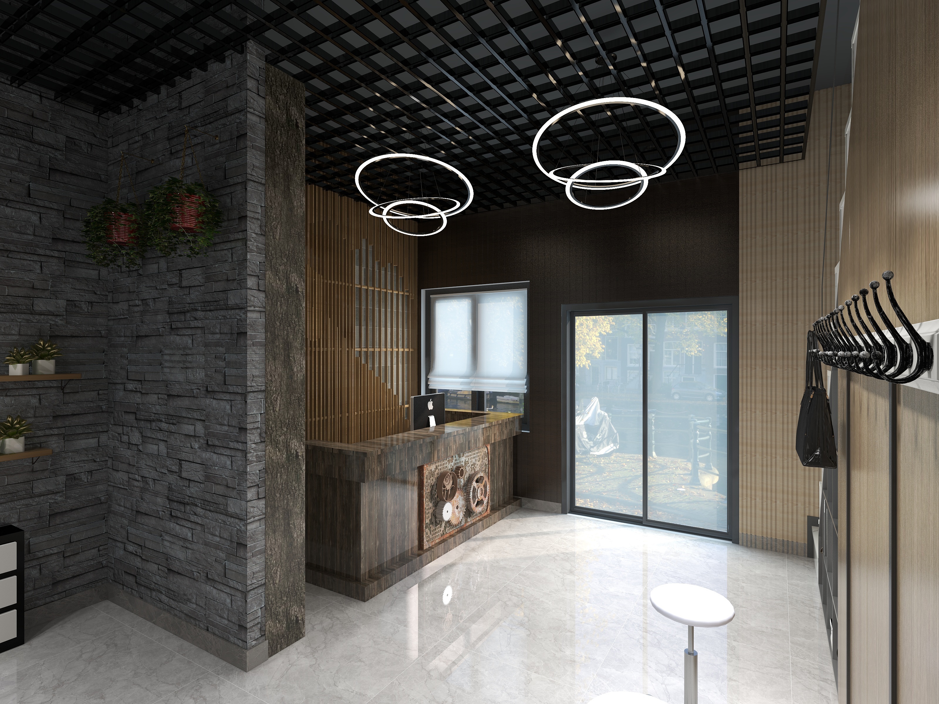 陌桑设计-理发店设计-装修设计方案