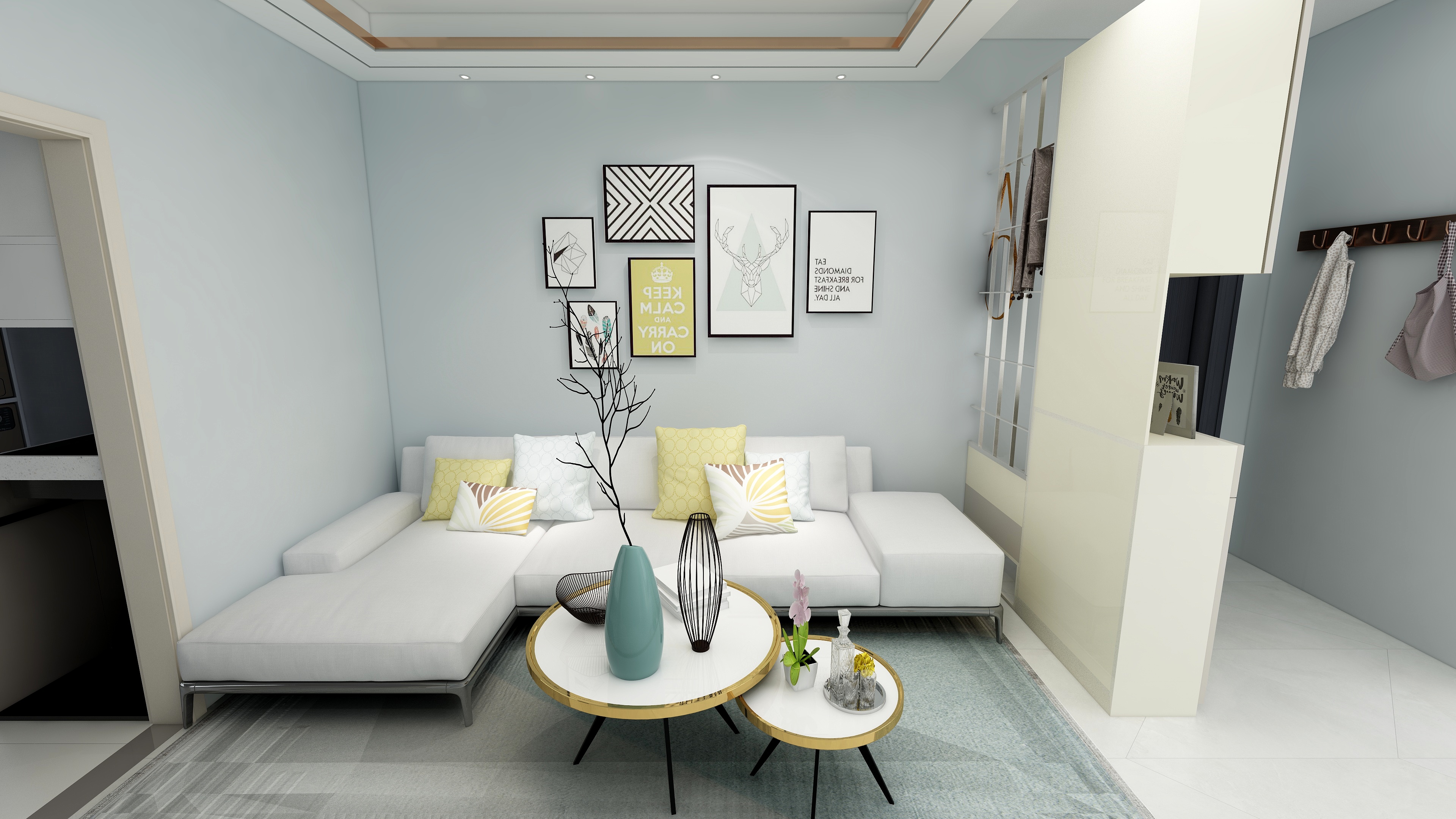 鱼香茄子想睡觉-93㎡四房两厅两卫装修效果图