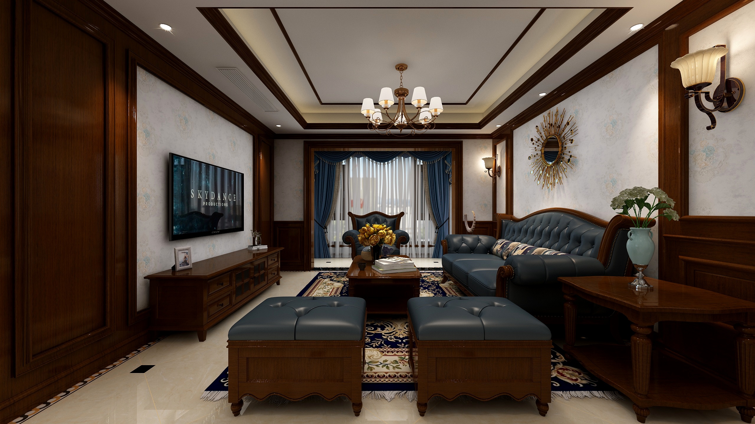 莫言空间设计-丽晶首府3号楼401（最终成图）装修效果图