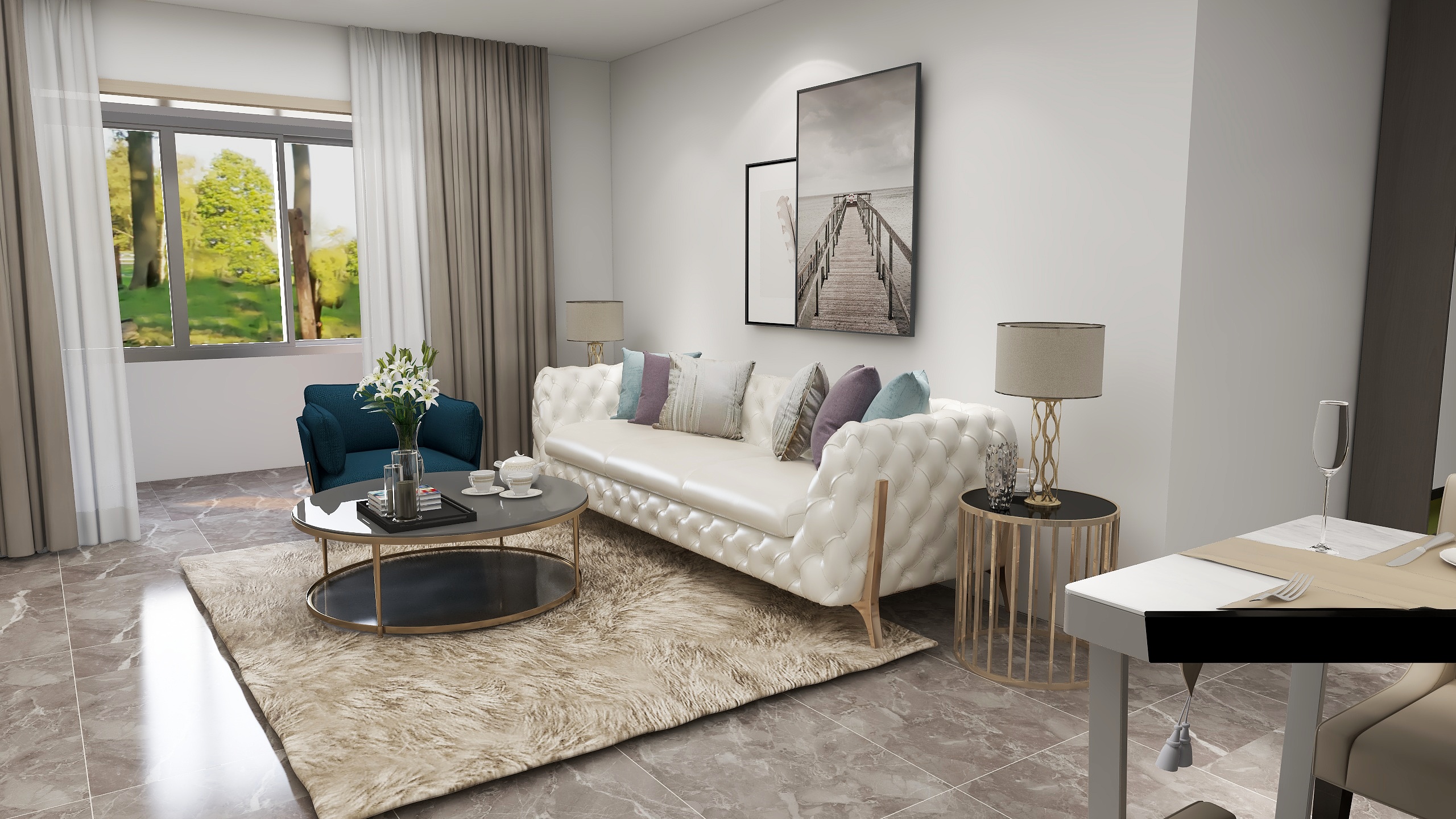 室内设计孙键-两居室1.dwg-装修设计方案