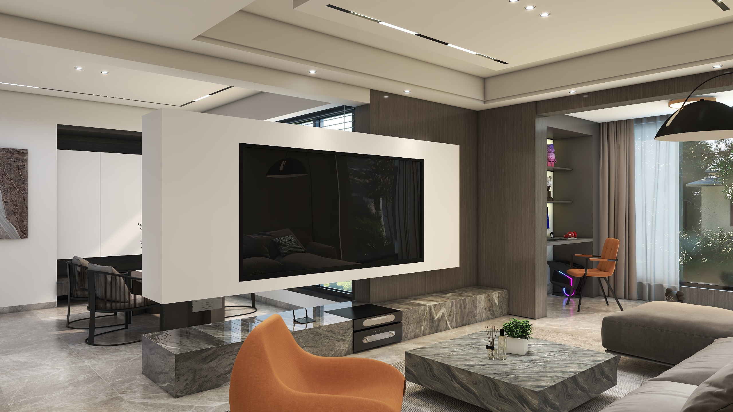 曹国竞-时代城-现代简约-装修效果图