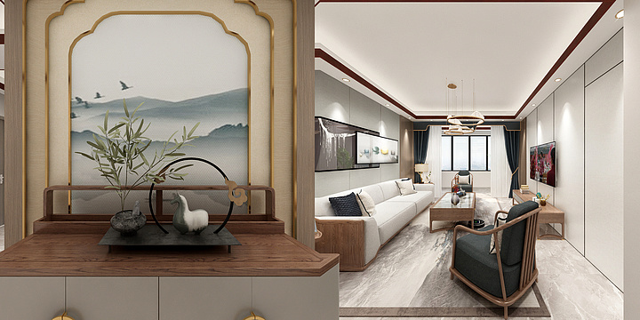 新中式-国韵系列4-装修设计方案