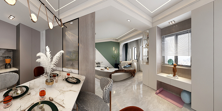 鱼呐o0-瑞和园89.5㎡B户型-装修设计方案