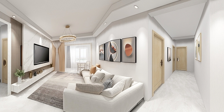 顾家装饰工程公司-星月绿城23号楼9楼中间户-装修设计方案