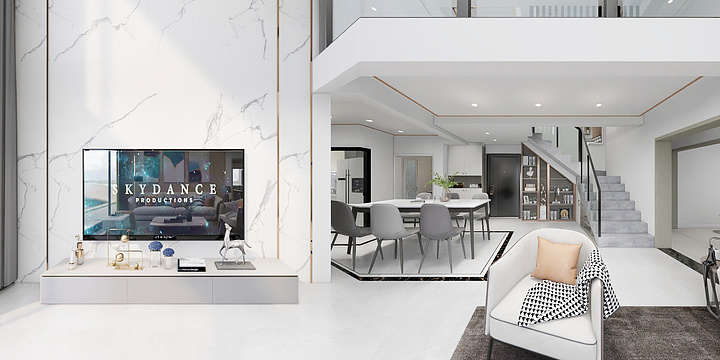 李晓兴-高层复式-现代轻奢-装修设计方案