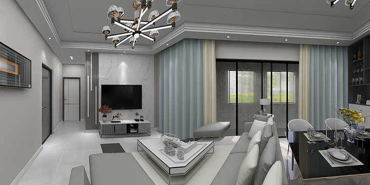 A栤子邗-瑞和园89.50㎡B户型3室2厅1卫-装修设计方案