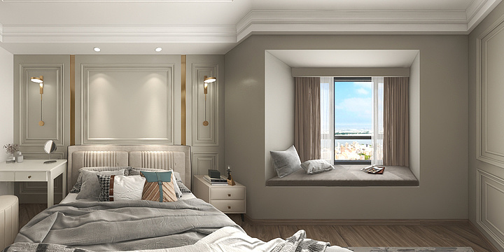 安定饰家装饰设计工程有限公司-中煤和悦府3栋A1  163㎡样板间-装修设计方案