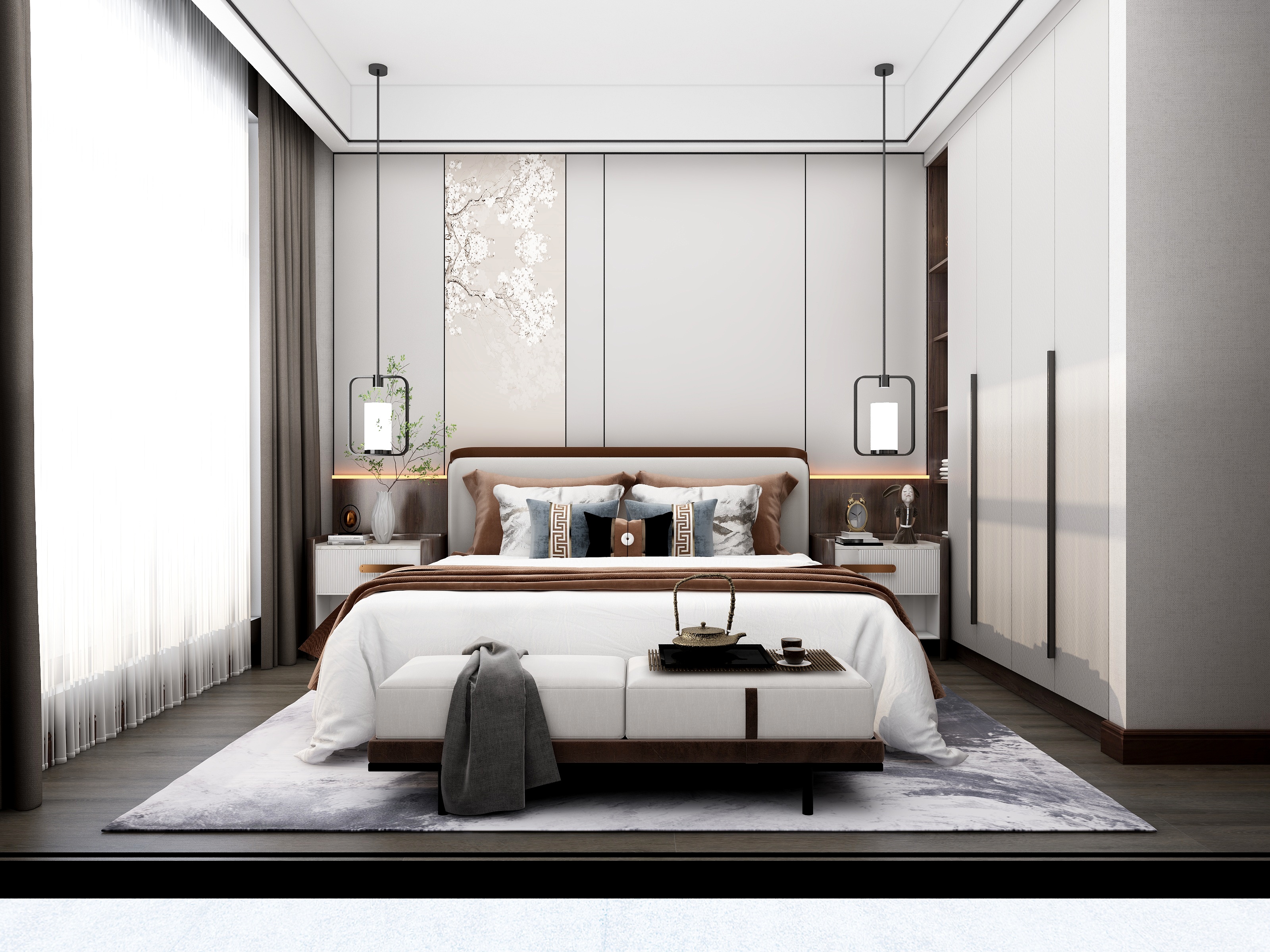 浪漫些許潦草-青特小镇卧室一层-装修设计方案