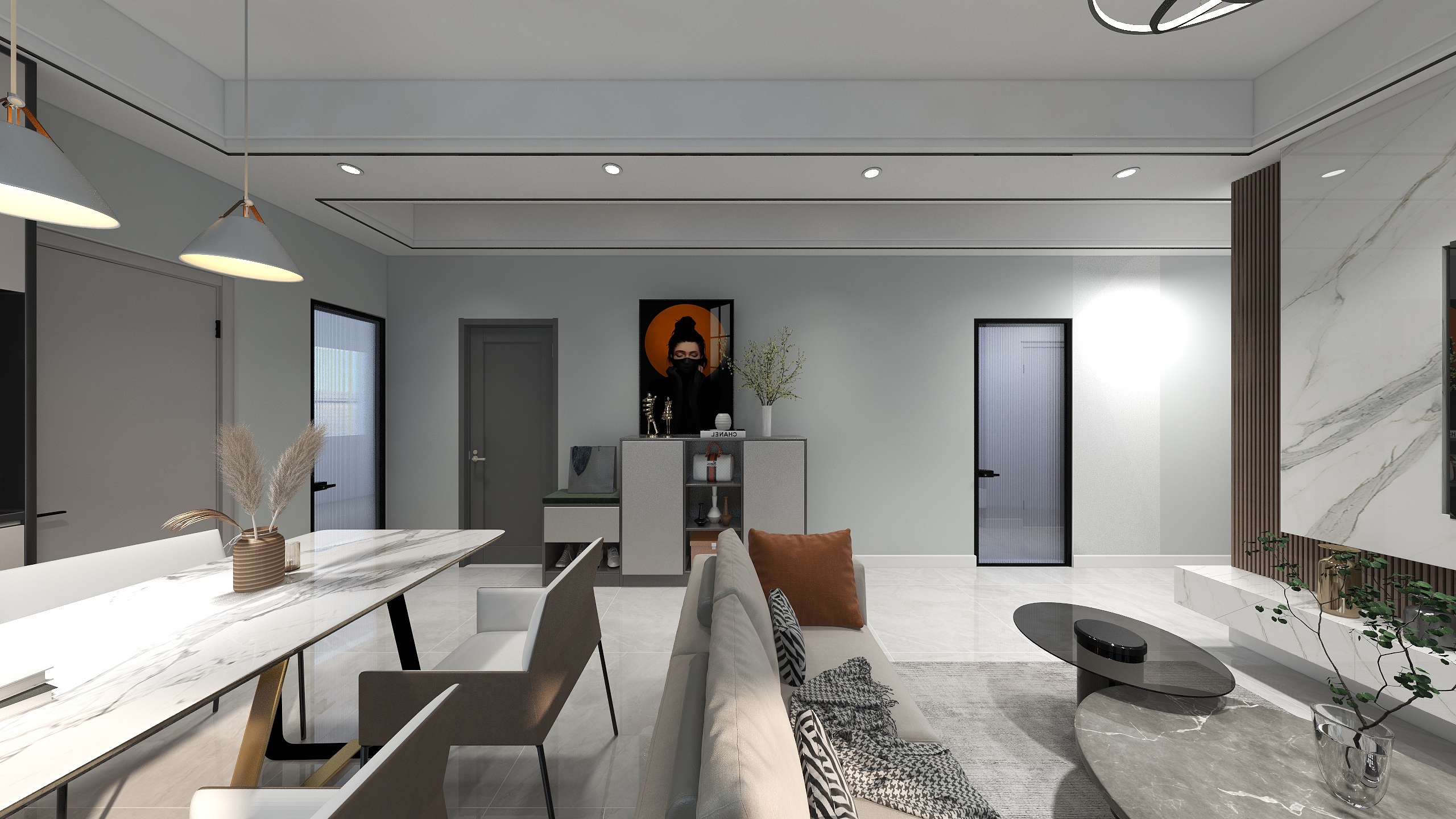 至美全屋定制-瑞和园89.50㎡B户型3室2厅1卫-装修设计方案