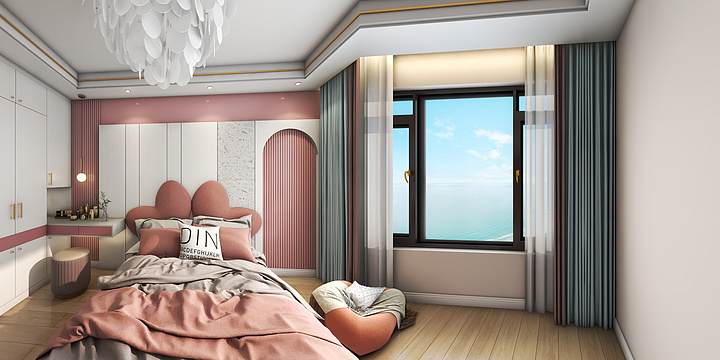 小可爱鸭-德信海德公园83.00㎡A2’3室2厅1卫1厨-装修设计方案