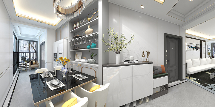 张少阳-新中式家装效果图（佘高森）-装修设计方案