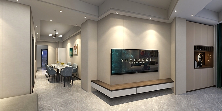 装饰設計DesigenerW-玖层客餐厅效果图-装修设计方案