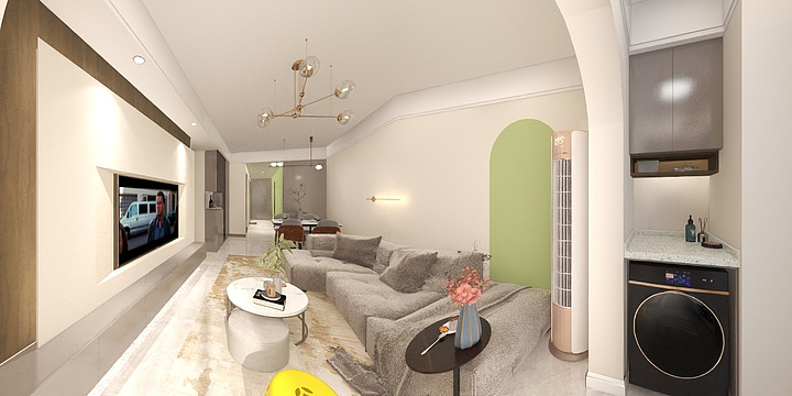 一石设计张蕾-保利新语104平方--泡菜之家-装修设计方案