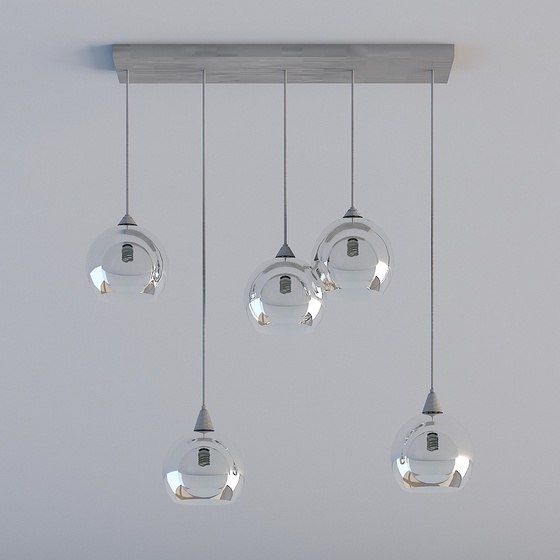 Firefly Light Fixture 3D Model in Gray