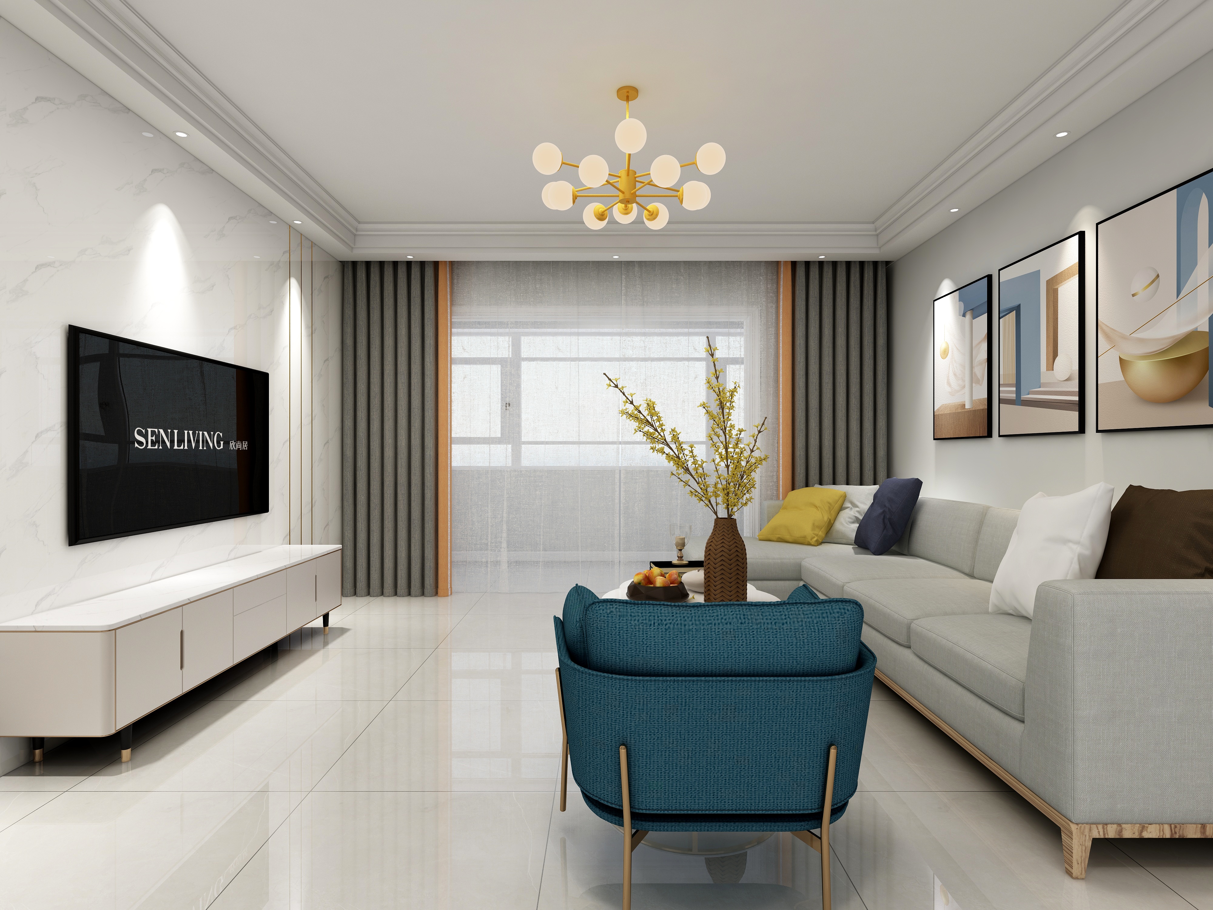 河马设计小刘-徽州园137-装修设计方案