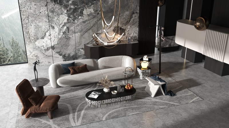Modern Minimalist Living Room with Elegant Touches