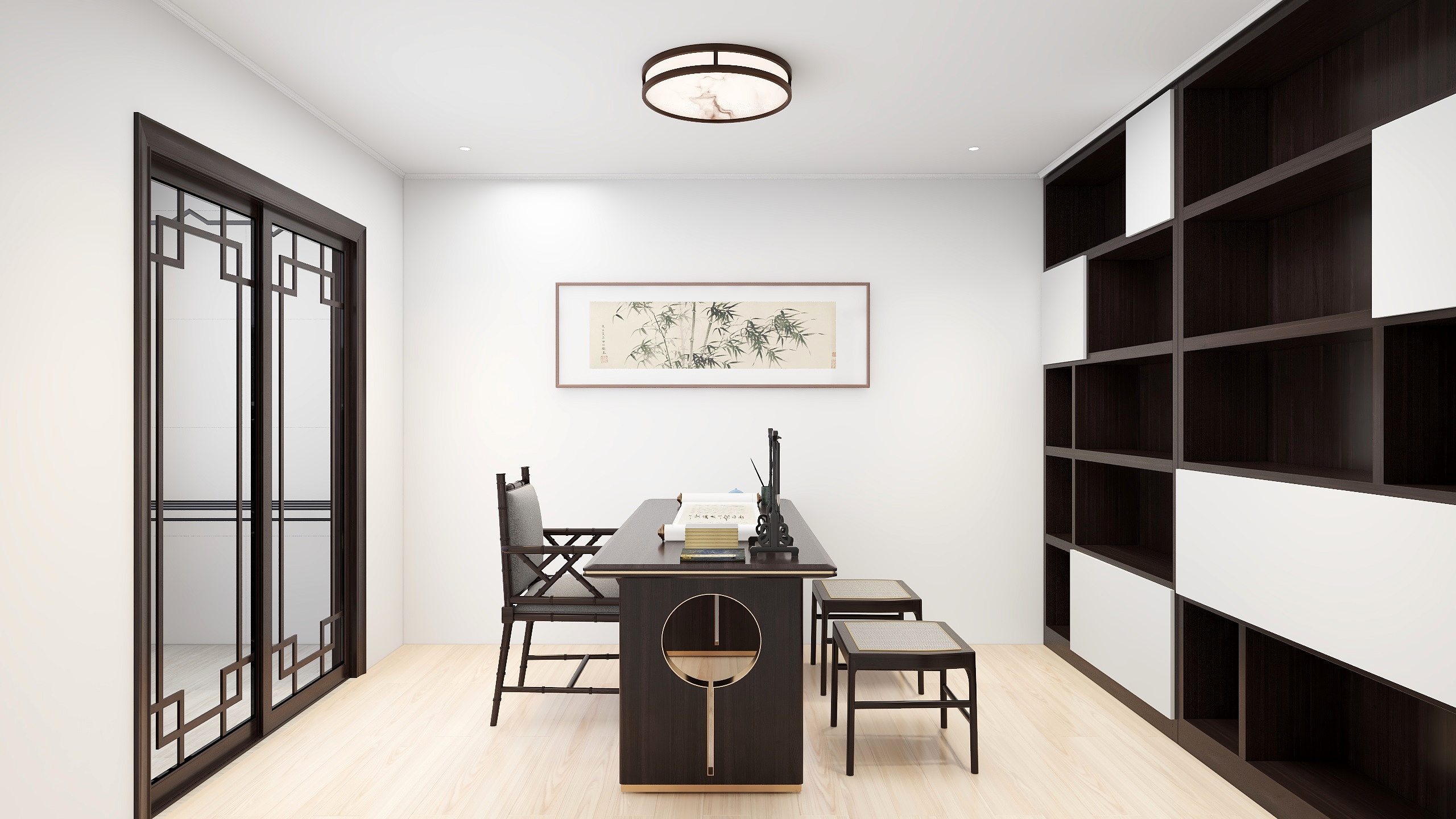 土拨鼠爱设计-89平2室装修效果图