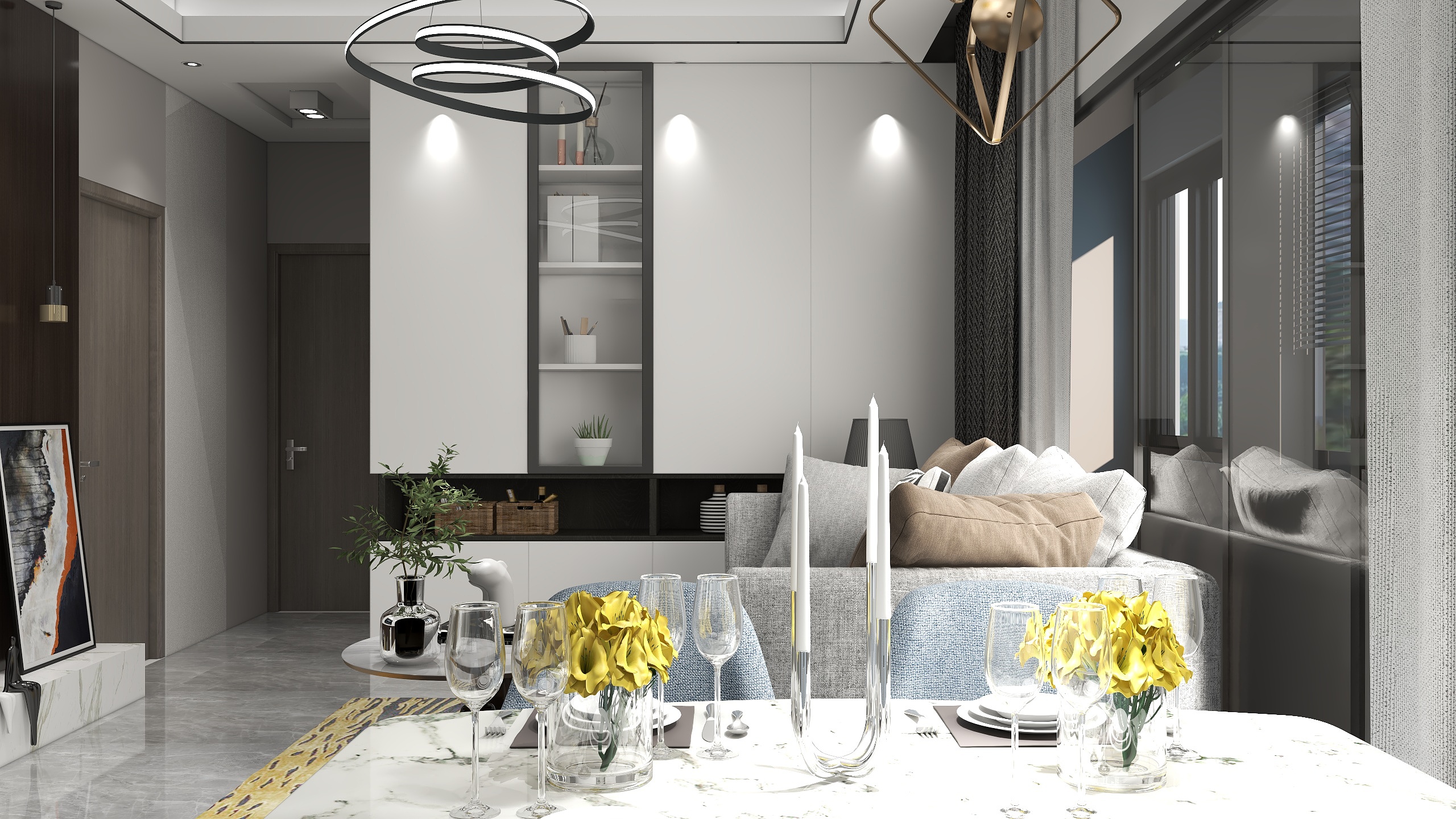 159****3472IHlT-现代轻奢89.50㎡B户型3室2厅1卫-装修设计方案