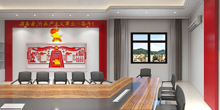 名典木饰面蜂窝板-子珍小学少先队员室-装修设计方案