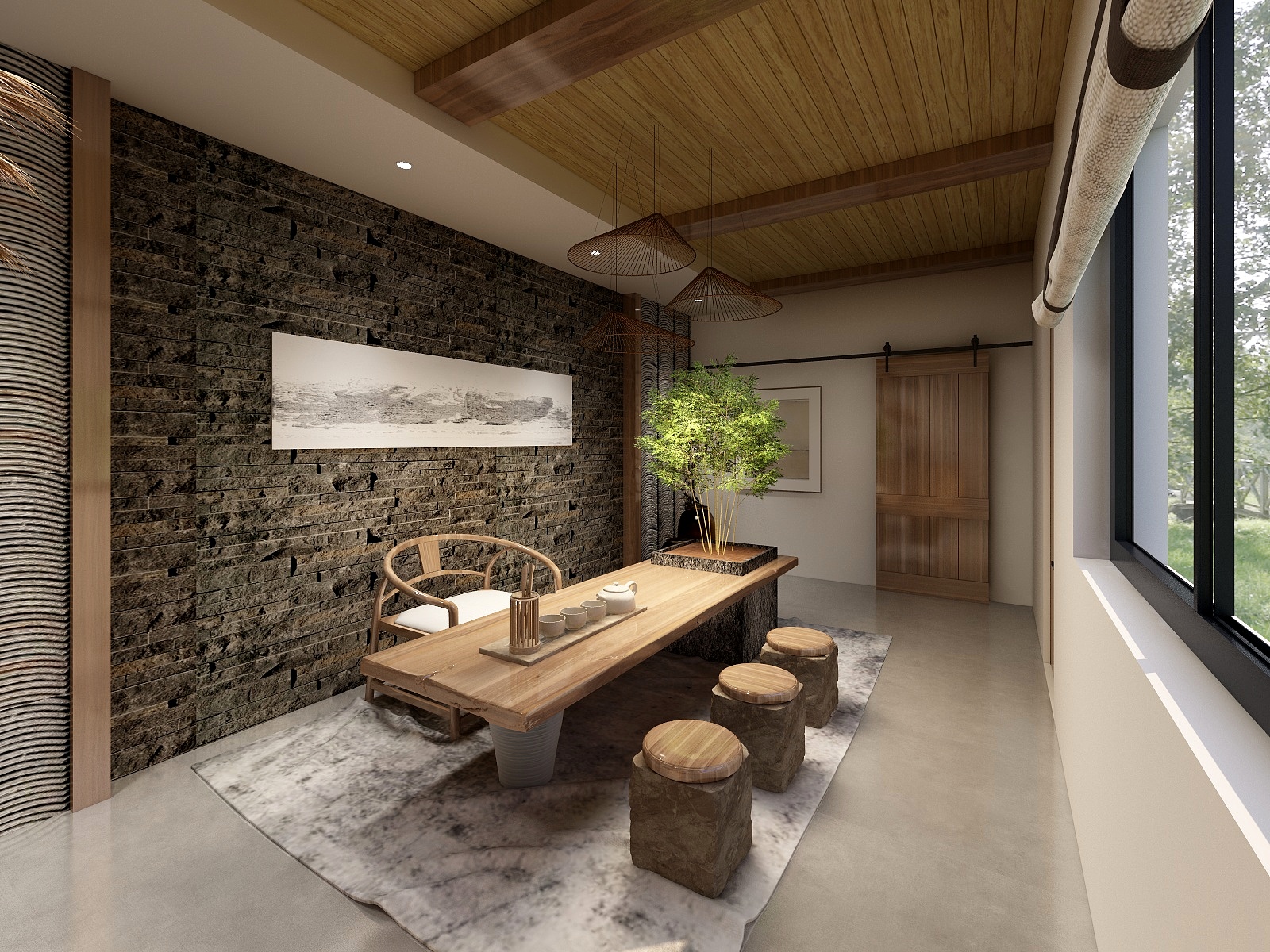 未来装饰66-民宿茶室-装修设计方案