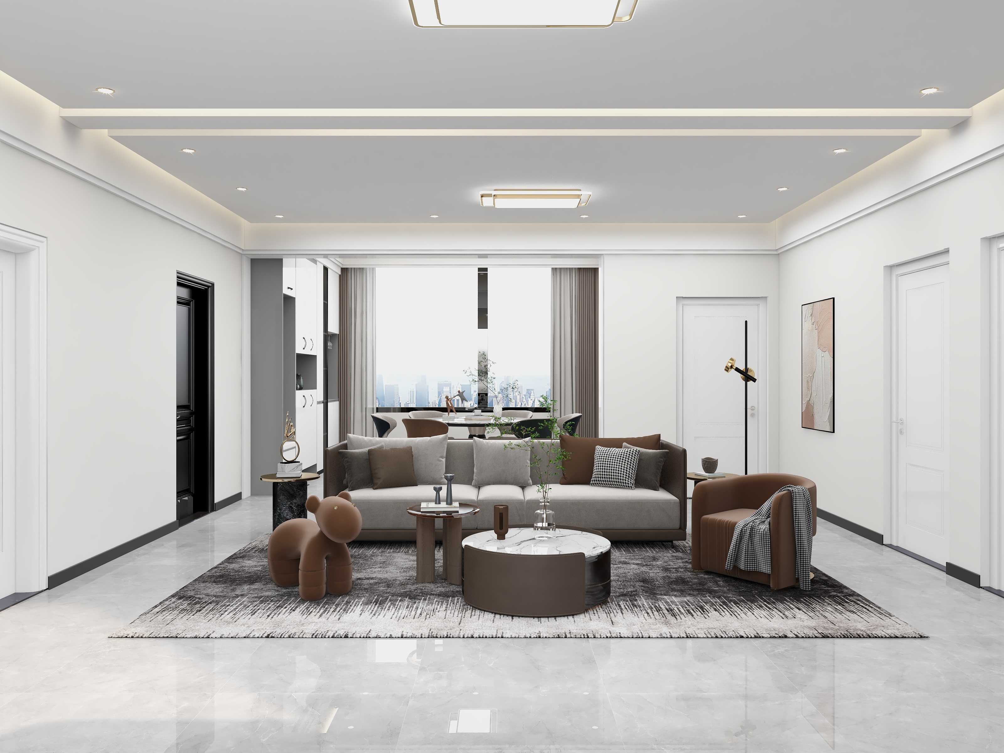 设计师闫工-200方现代简约-装修设计方案