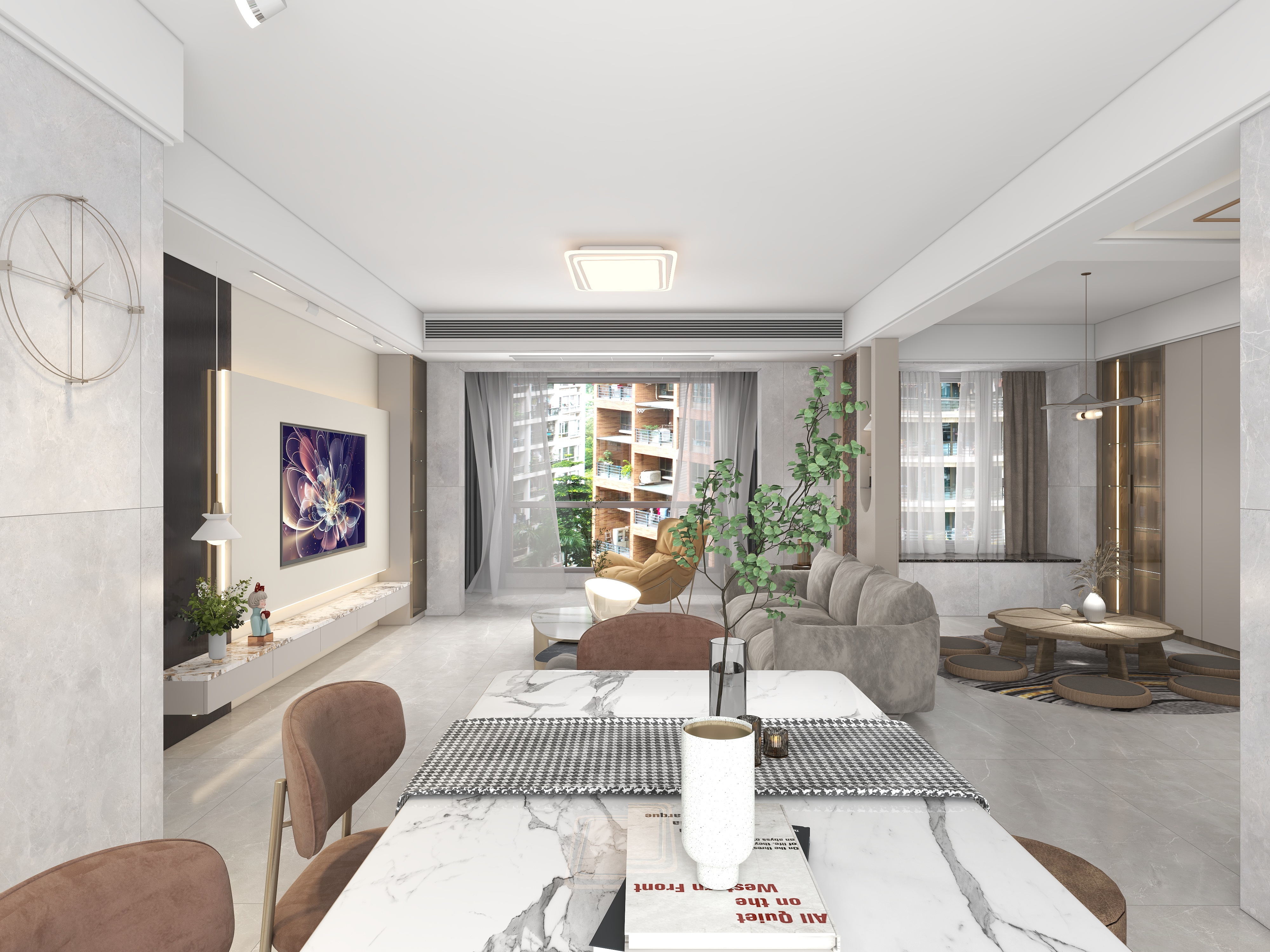 设计师朱力春-四房改三房轻奢设计-装修设计方案