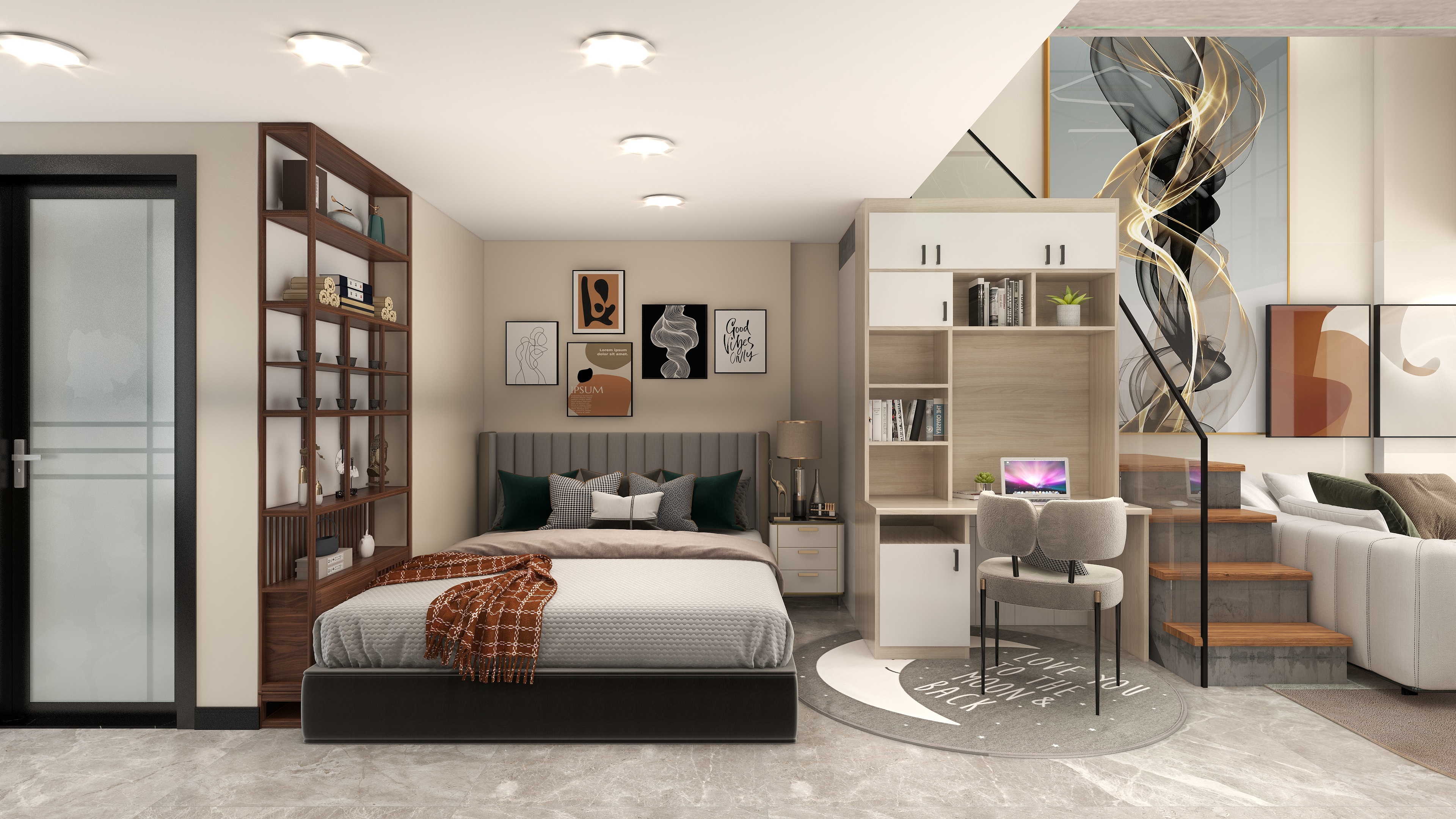 奔奔装饰设计-小琴美家北欧-装修设计方案