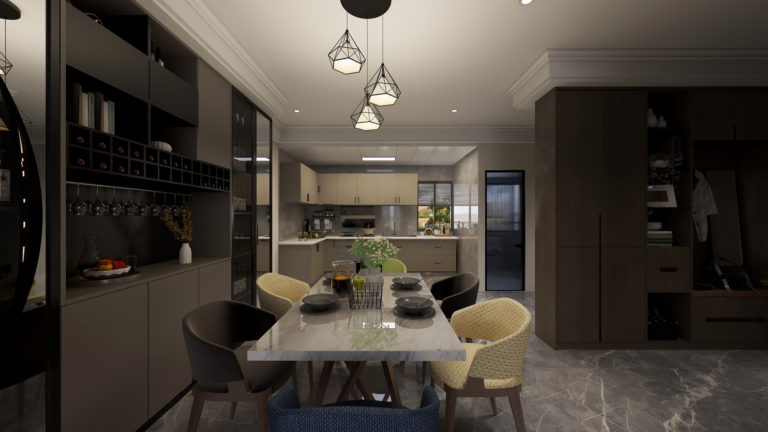 设计师卡坦-140现代轻奢装修效果图