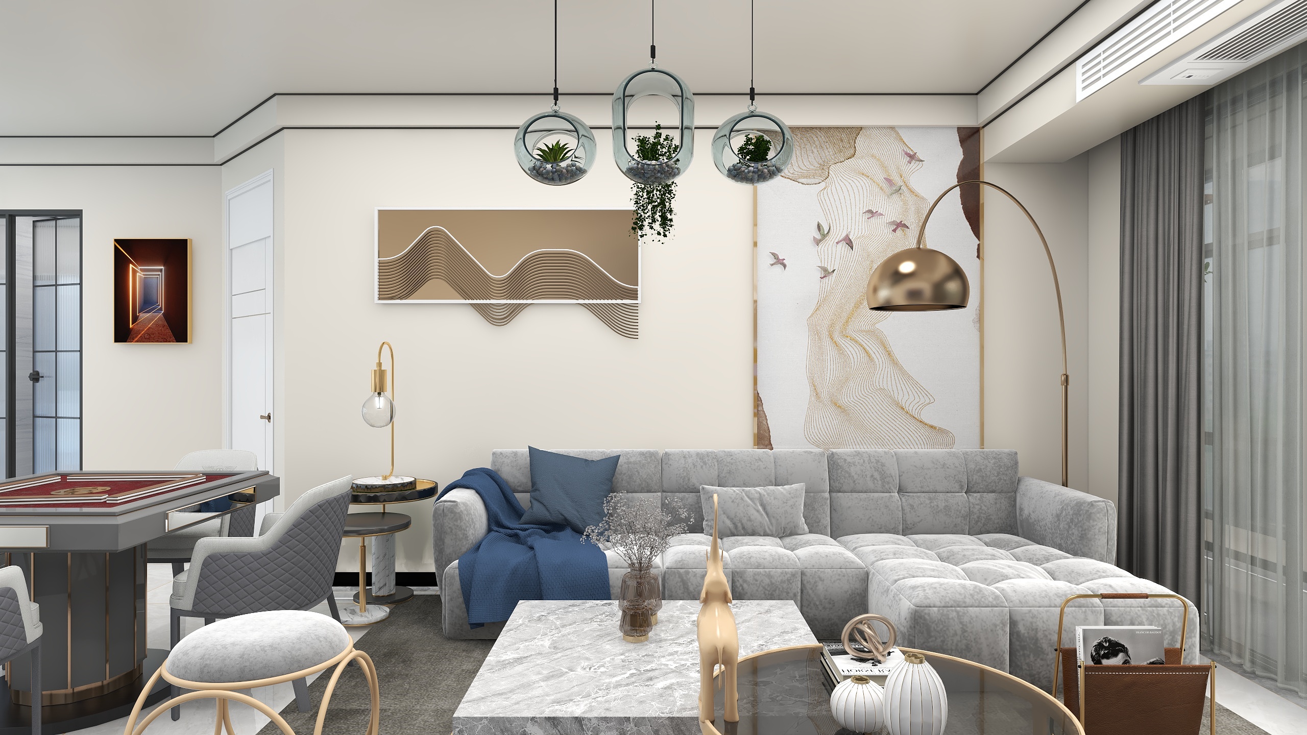 AlecLeo云狼一廖宁-163㎡四房两厅三卫现代轻奢-装修设计方案