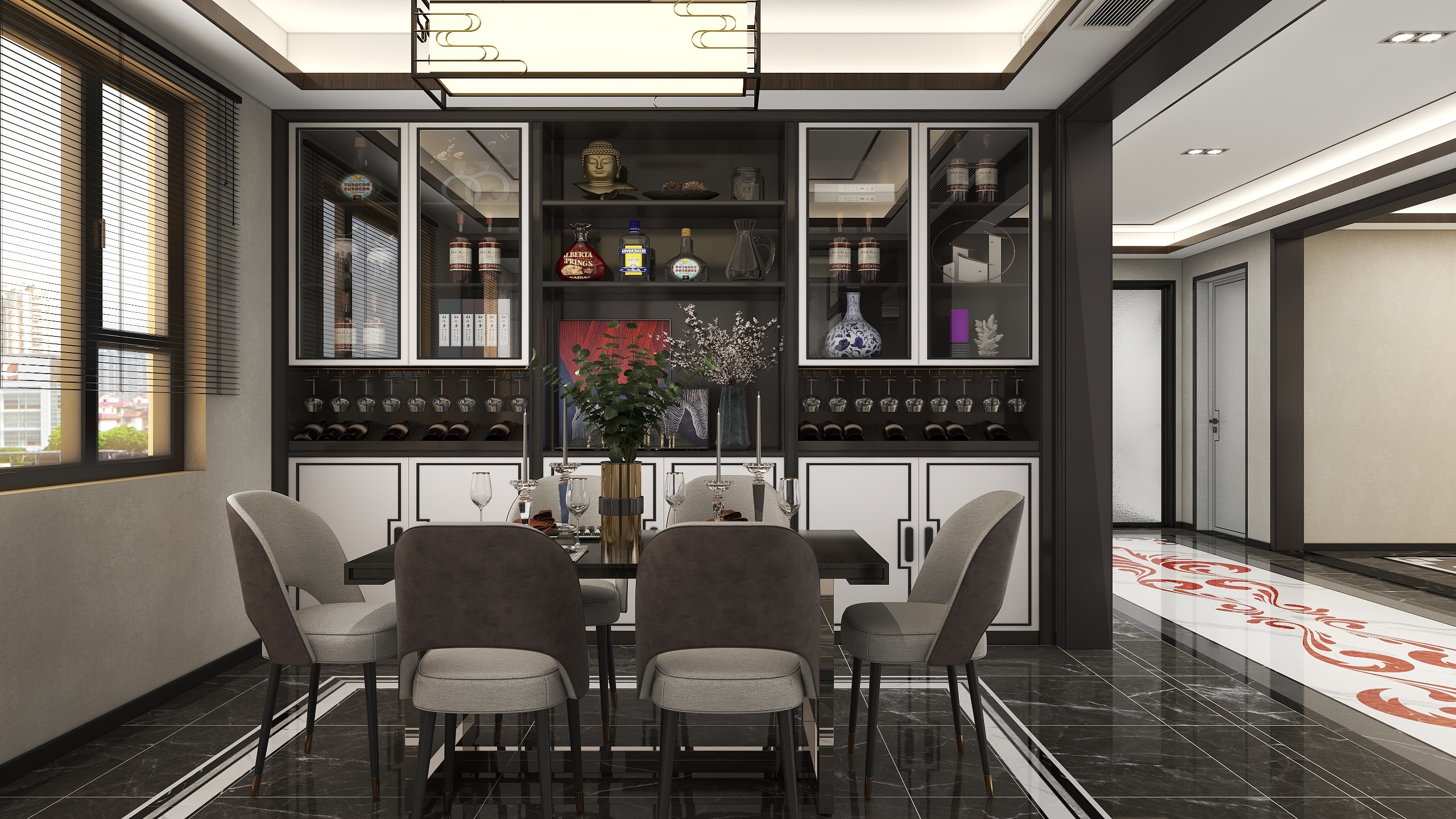 设计师杨廷杰-模板副本- 新中式｜269平方双层五房两厅带露台别墅-装修设计方案