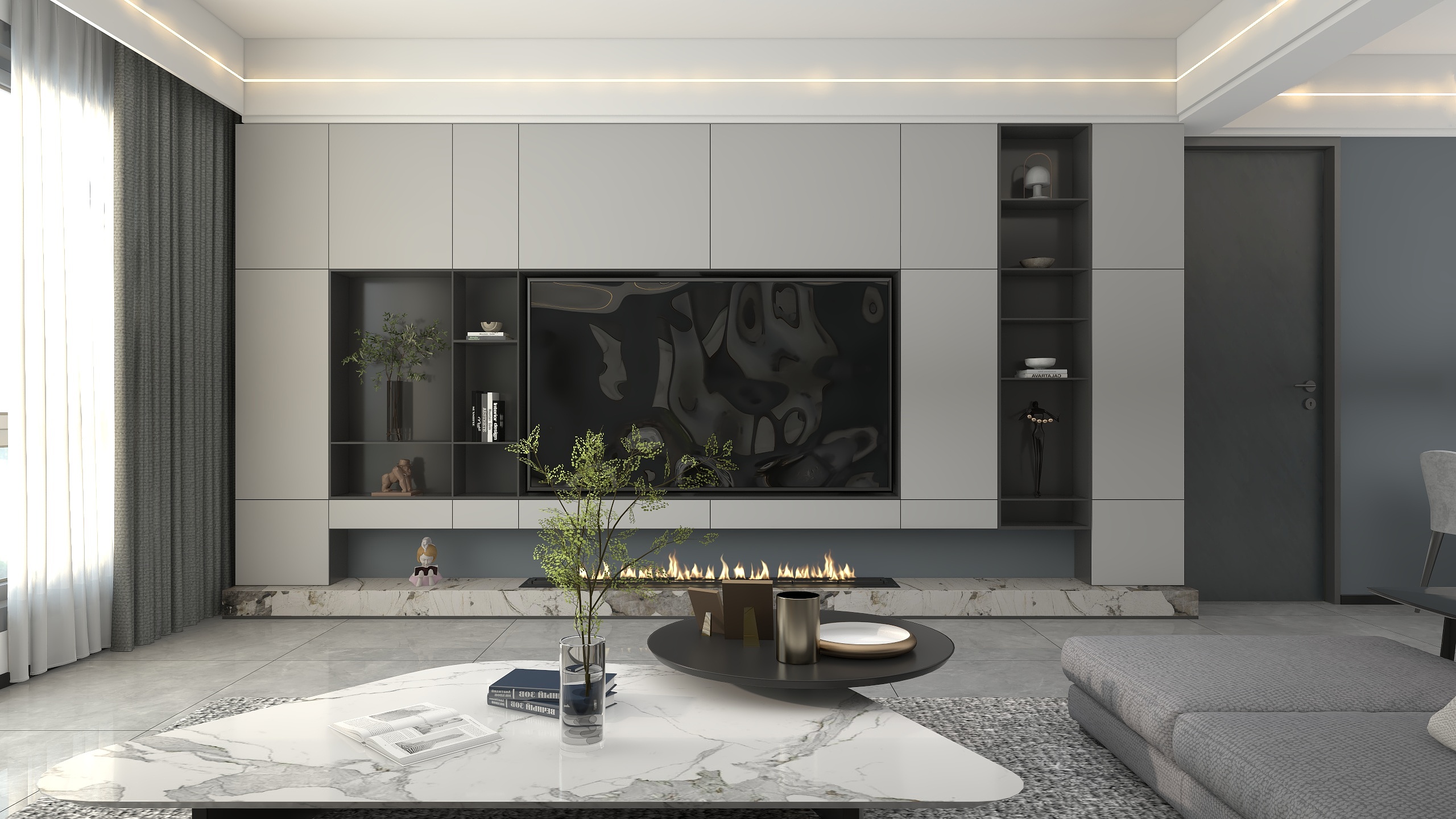 对白空间设计-滨河水城李志超-装修设计方案