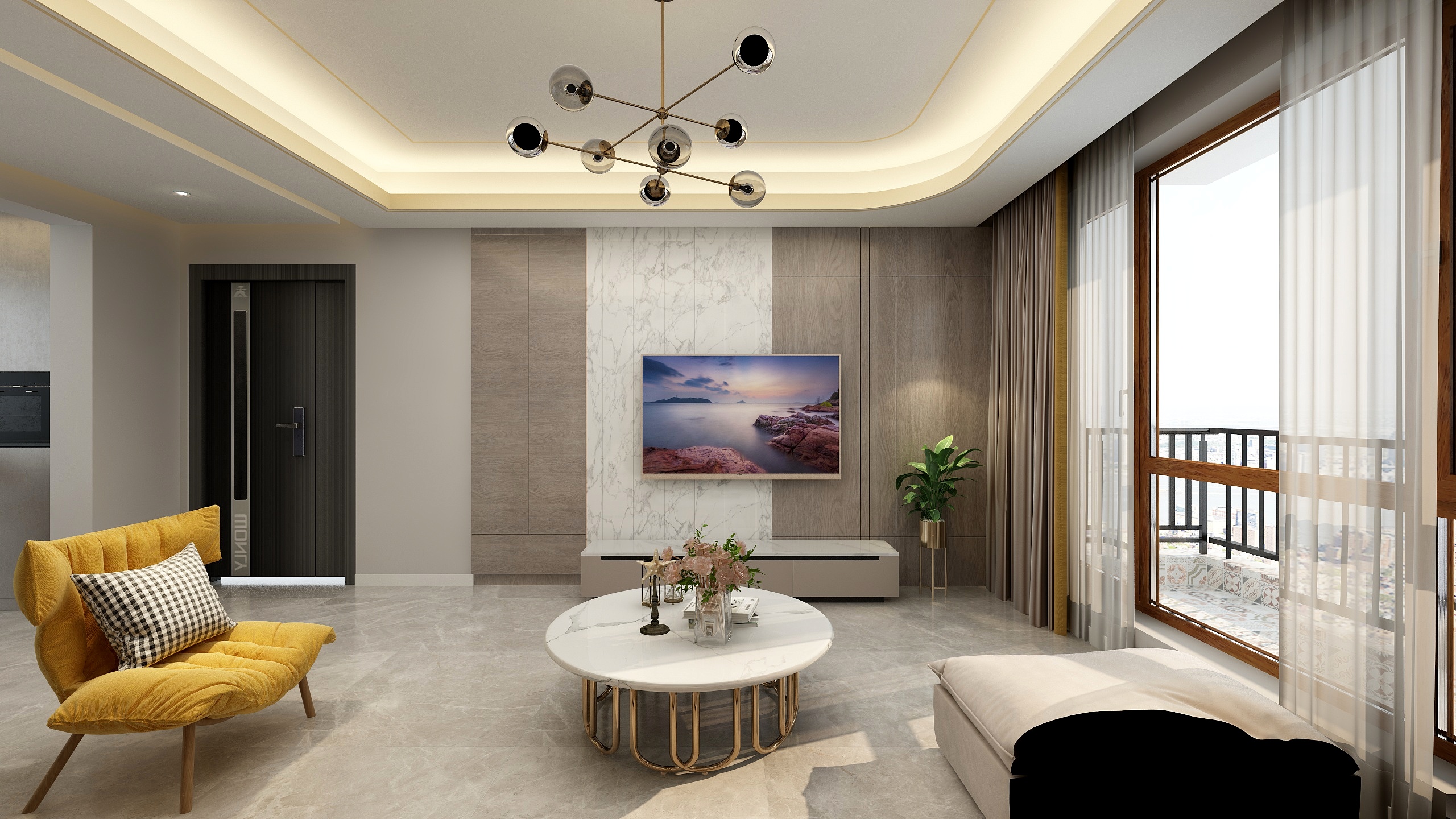 TX空间设计-金泰90平大两室-装修设计方案