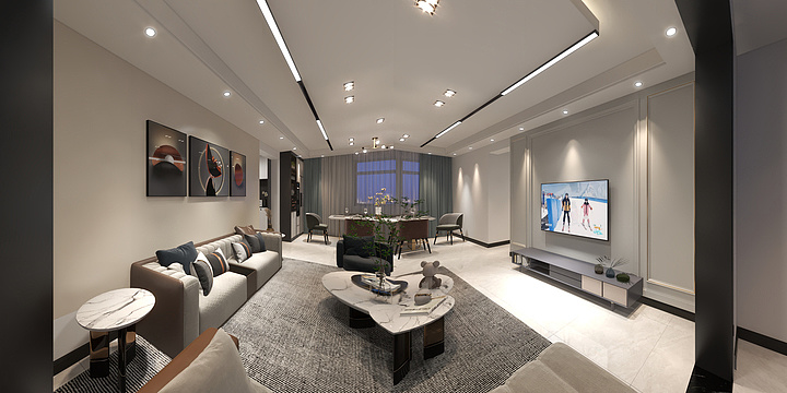 菲梵设计师郑龙虎-翡丽公馆114-装修设计方案