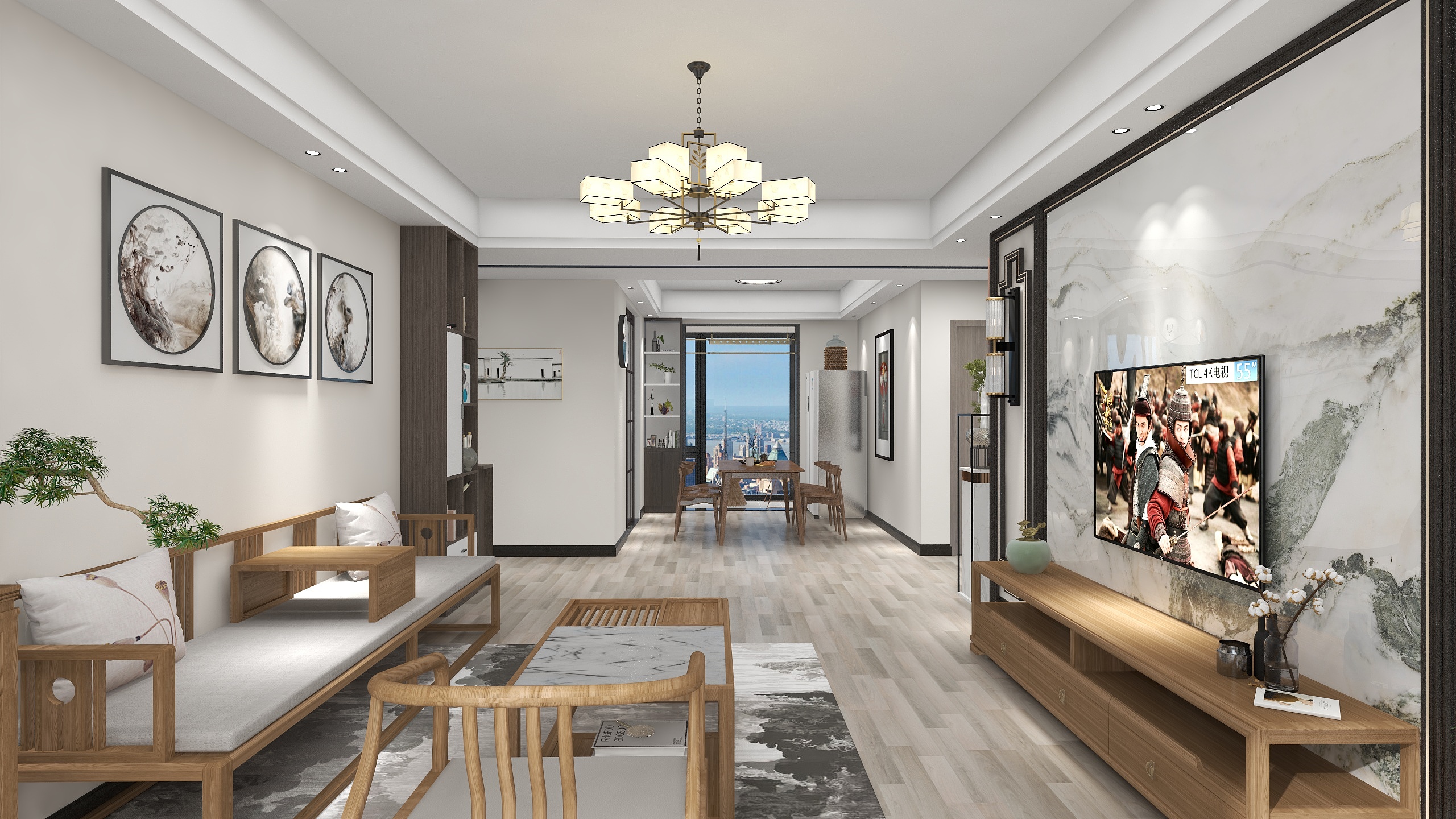 设计-刘敏-现代新中式中央城-装修设计方案