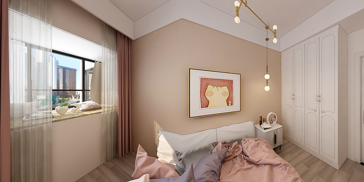 糯米设计-德信海德公园83.00㎡A2’3室2厅1卫1厨-装修设计方案