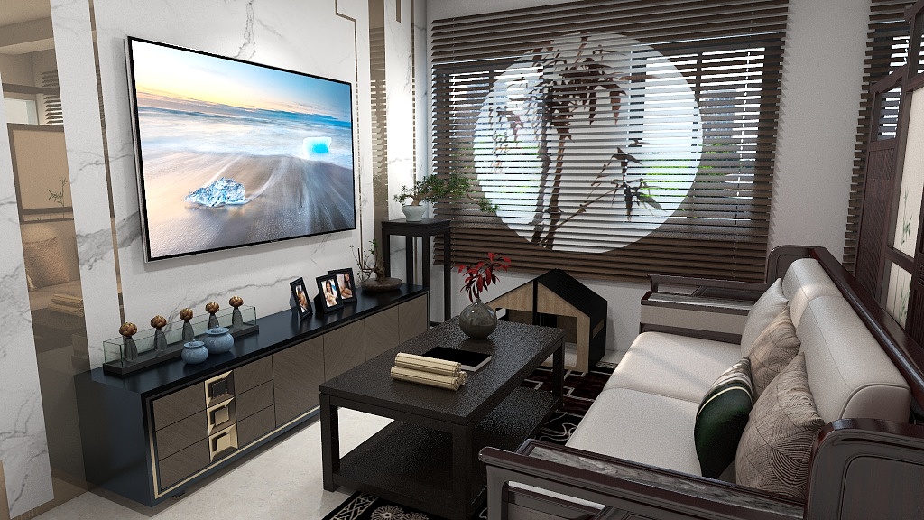 189****3732lafc-瑞和园89.50㎡B户型3室2厅1卫装修效果图